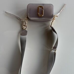 Marc Jacobs Lavender Jelly Glitter Crossbody Bag with Gold Hardware